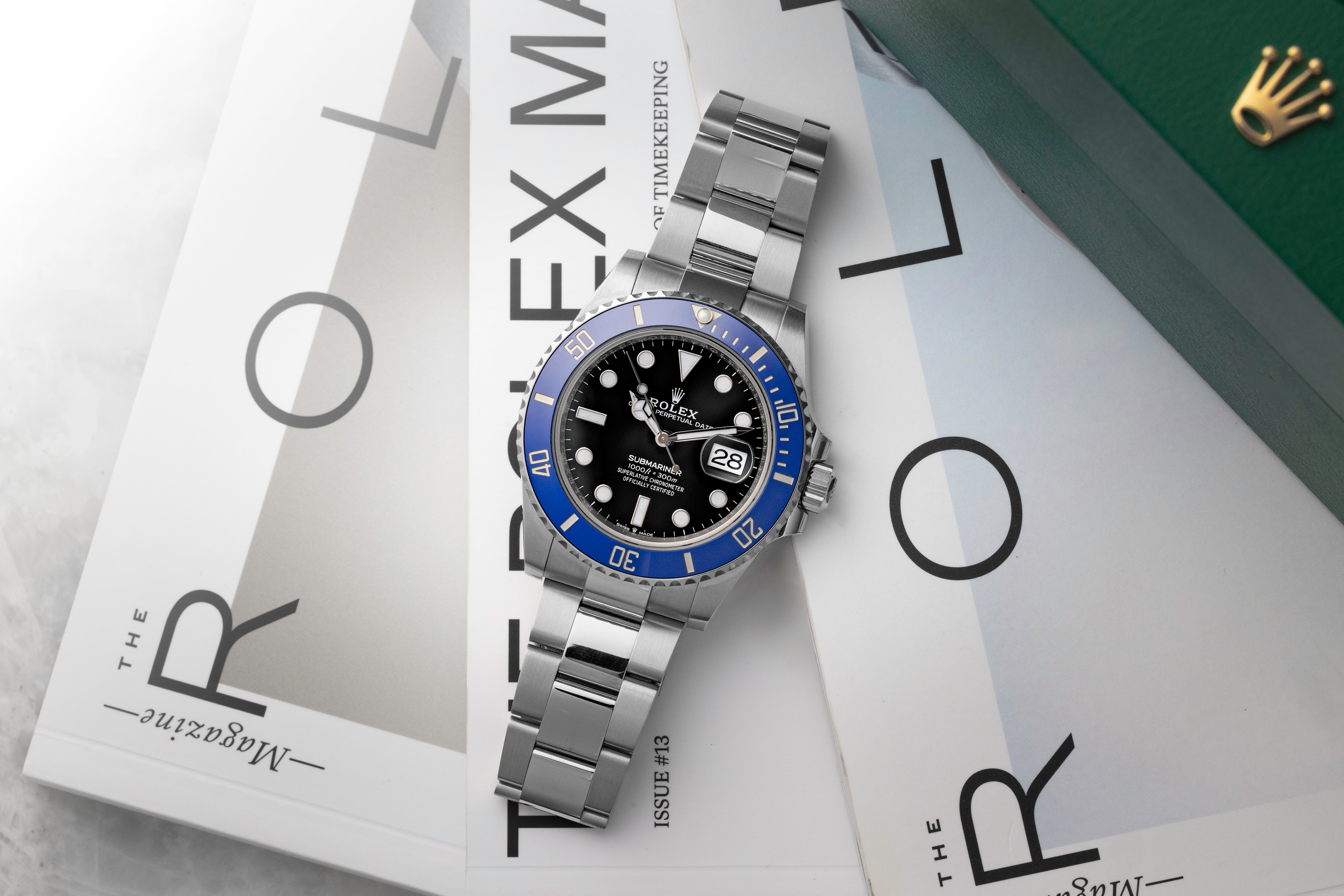 ROLEX SUBMARINER 青文字盤 掛時計 Rolex Cookie Monster Submariner – Noah's Fine Watches & Jewelry