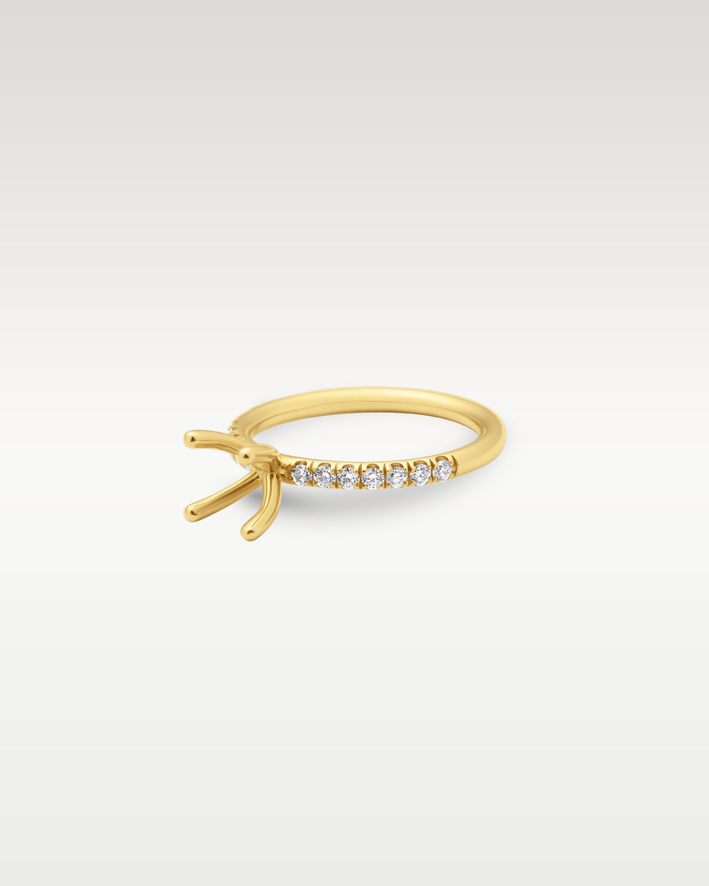 0.24ct Diamond Ring Setting in 18K Yellow Gold | Frisco, Texas Jewelry Store