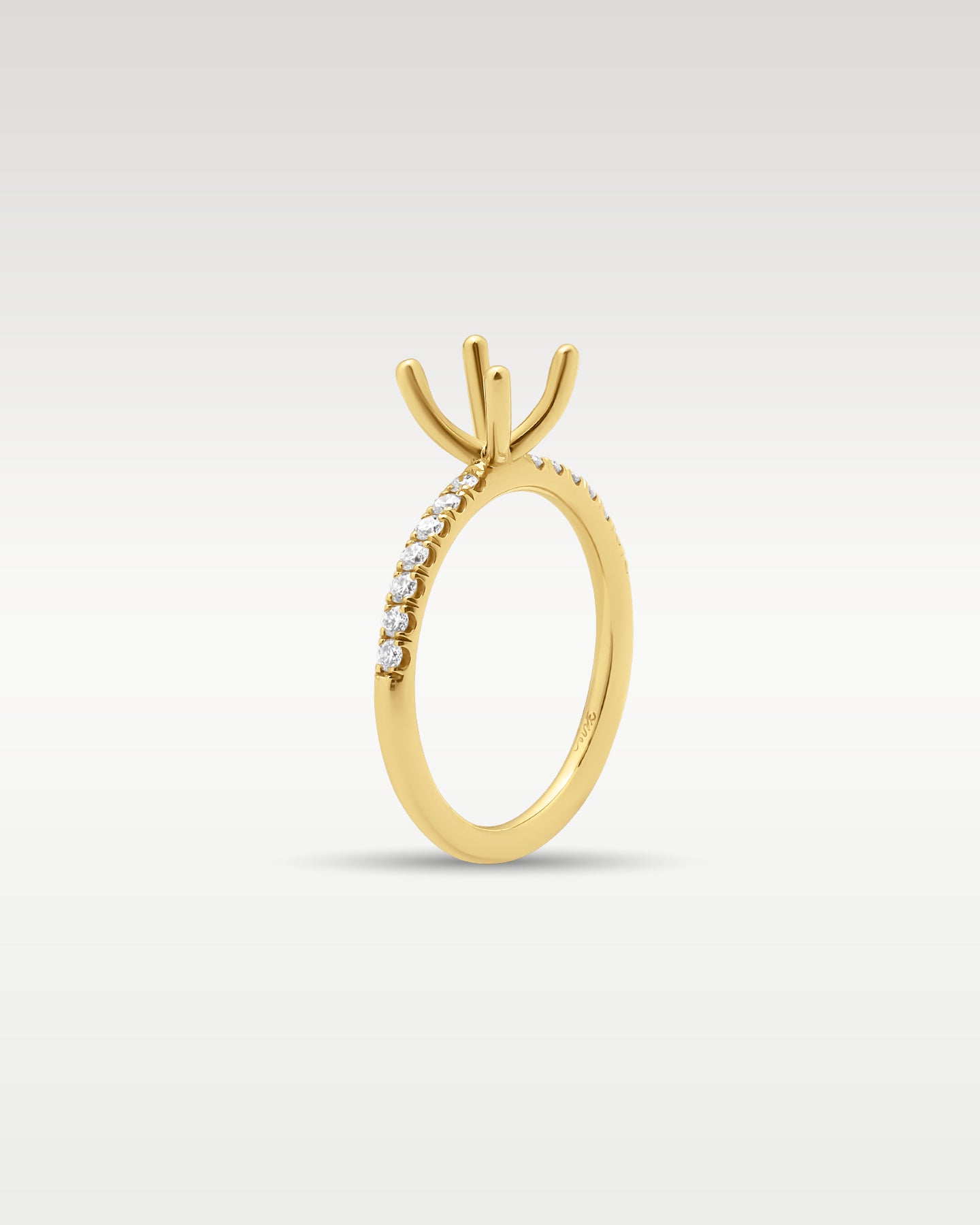 0.24ct Diamond Ring Setting in 18K Yellow Gold | Frisco, Texas Jewelry Store