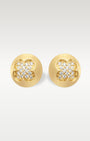 0.35ct Cluster Diamond Stud Earrings in 14K Yellow Gold | Frisco, Texas Jewelry Store