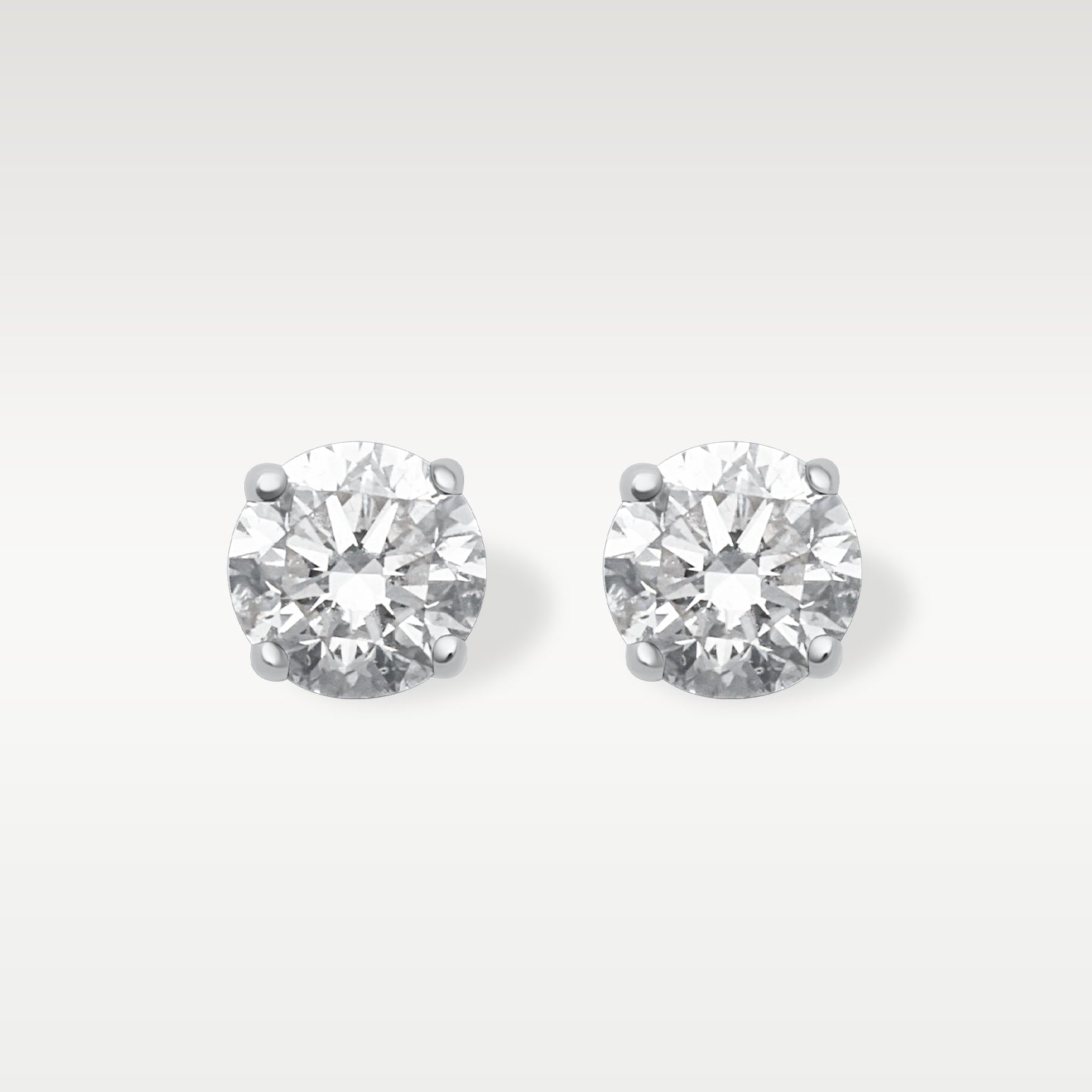 0.75ct Diamond Stud Earrings in 14K White Gold | Frisco, Texas Jewelry Store