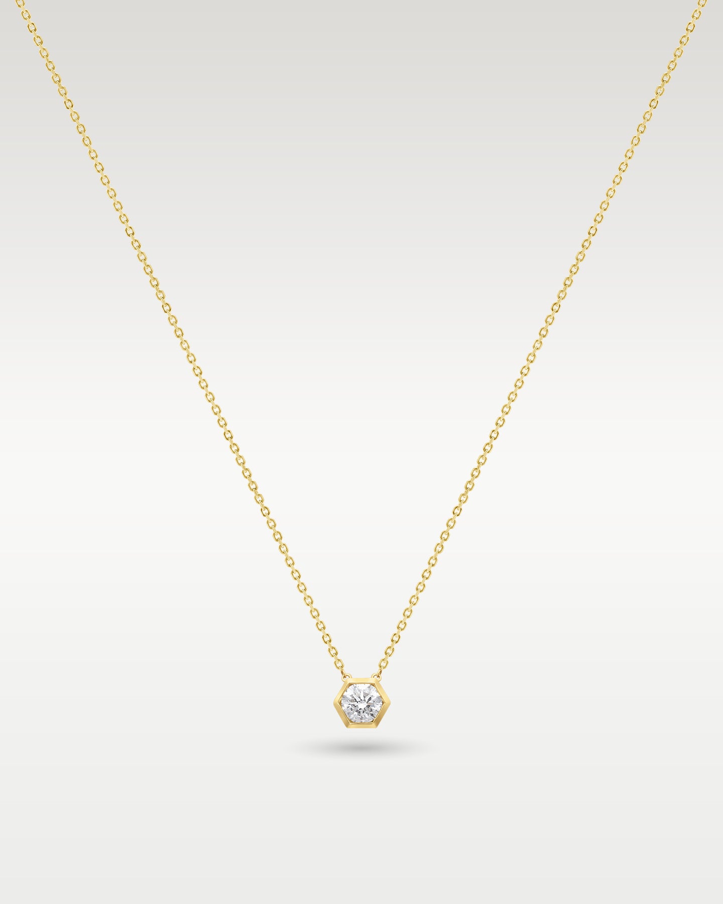 18k Yellow Gold 0.5ct Pendant Necklace