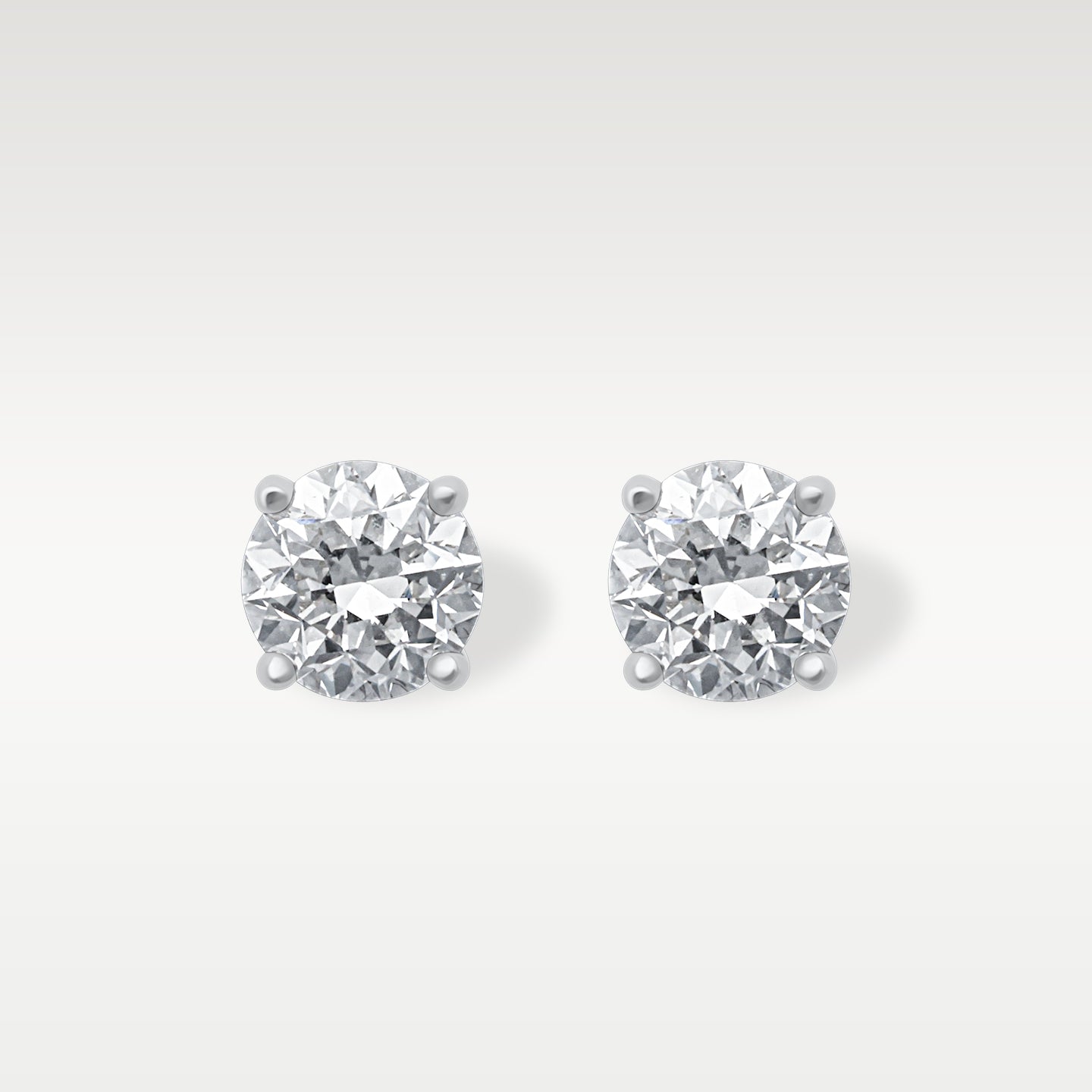 14k White Gold 1.40ct Diamond Stud Earrings