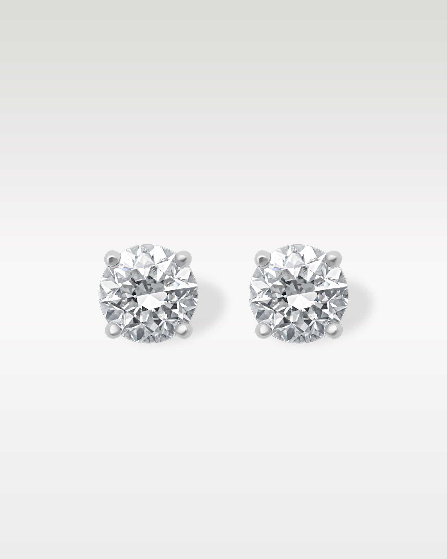 14k White Gold 1.40ct Diamond Stud Earrings