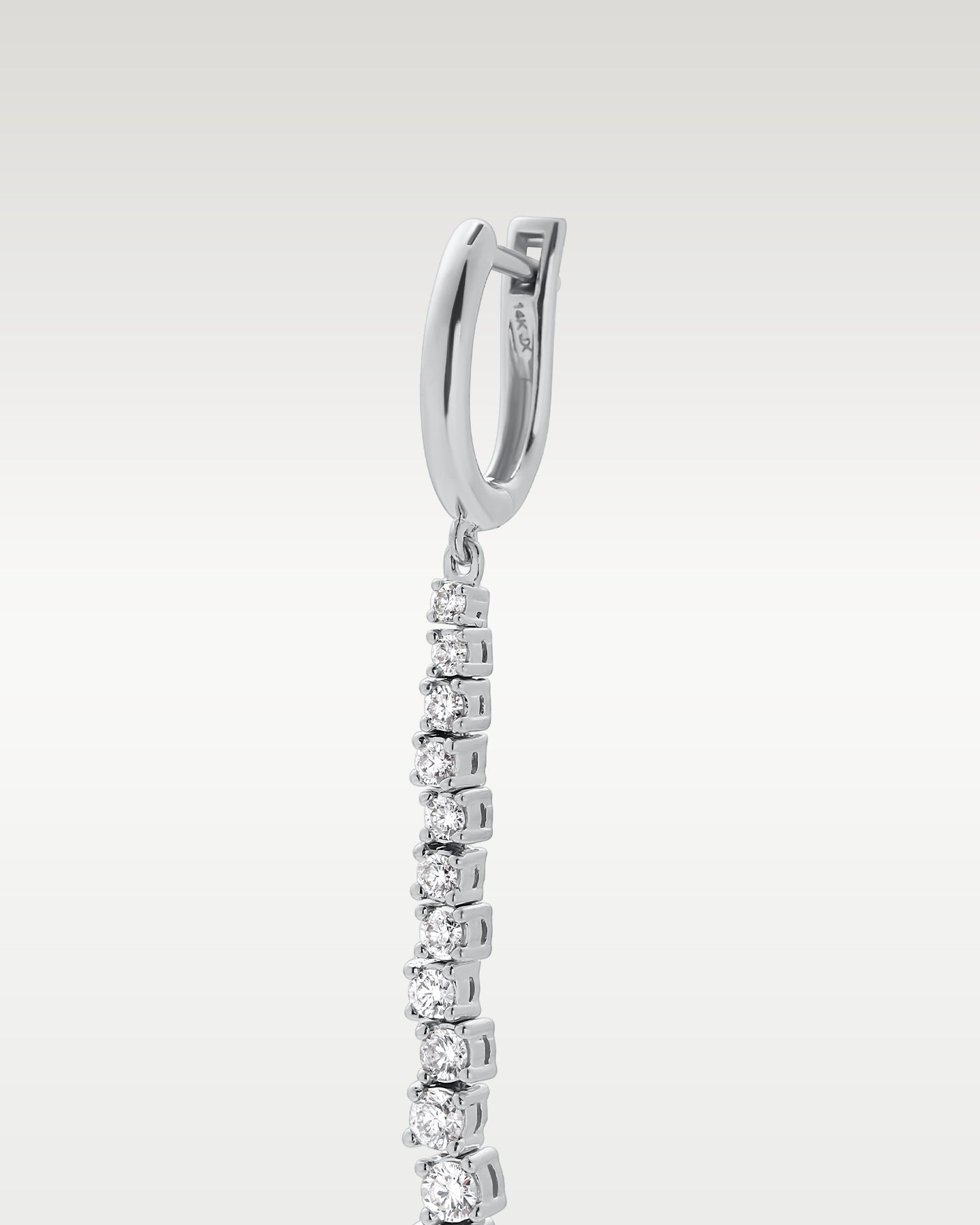 1.02ct Diamond Drop Earrings in 14K White Gold | Frisco, Texas Jewelry Store