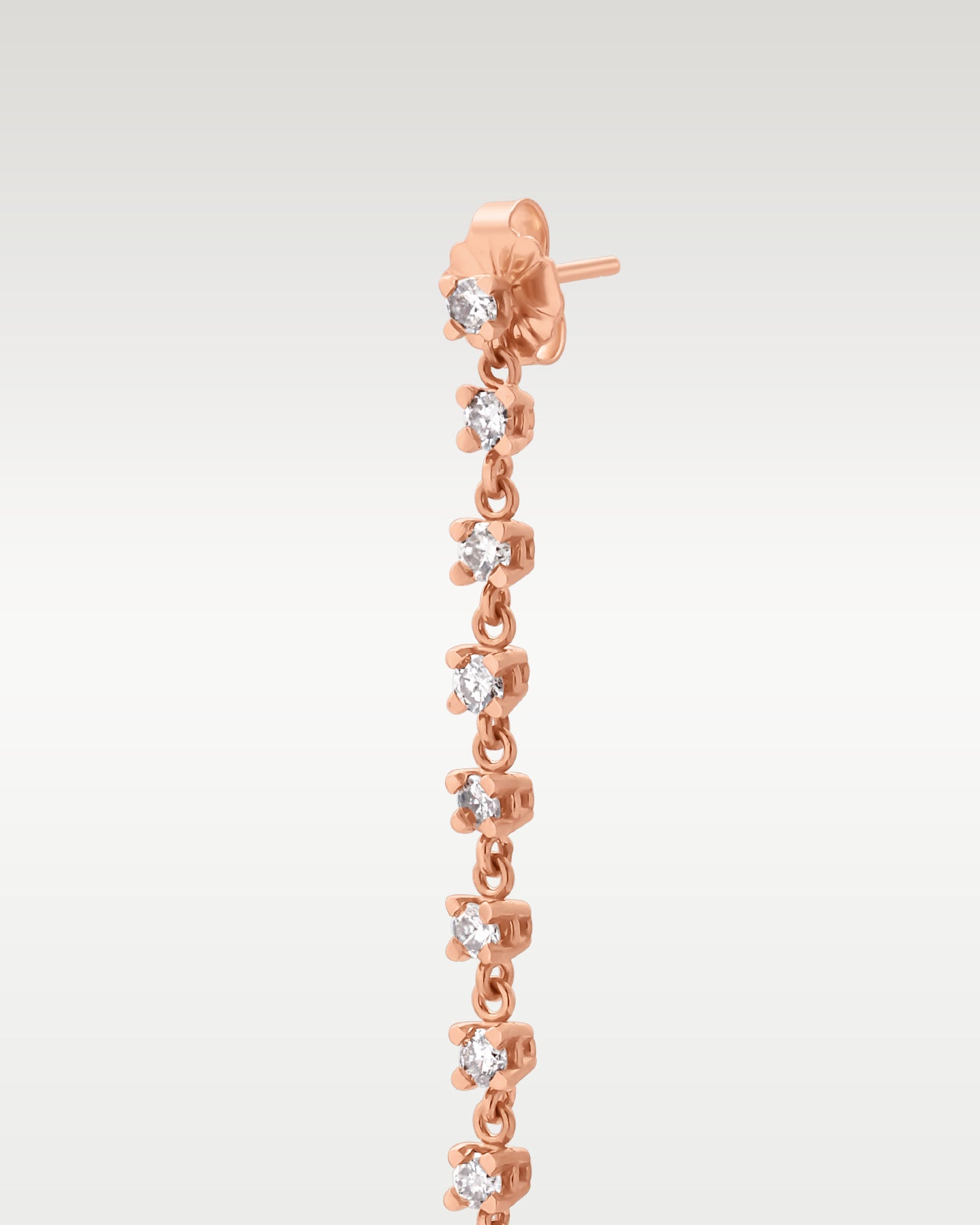 1.80ct Champagne Diamond Dangle Earrings in 14K Rose Gold | Frisco, Texas Jewelry Store