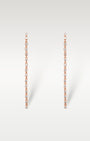1.80ct Champagne Diamond Dangle Earrings in 14K Rose Gold | Frisco, Texas Jewelry Store