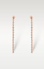 1.80ct Champagne Diamond Dangle Earrings in 14K Rose Gold | Frisco, Texas Jewelry Store