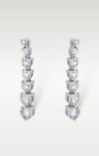 1.88ct Graduated Diamond Drop Earrings in 14K White Gold | Frisco, Texas Jewelry Store