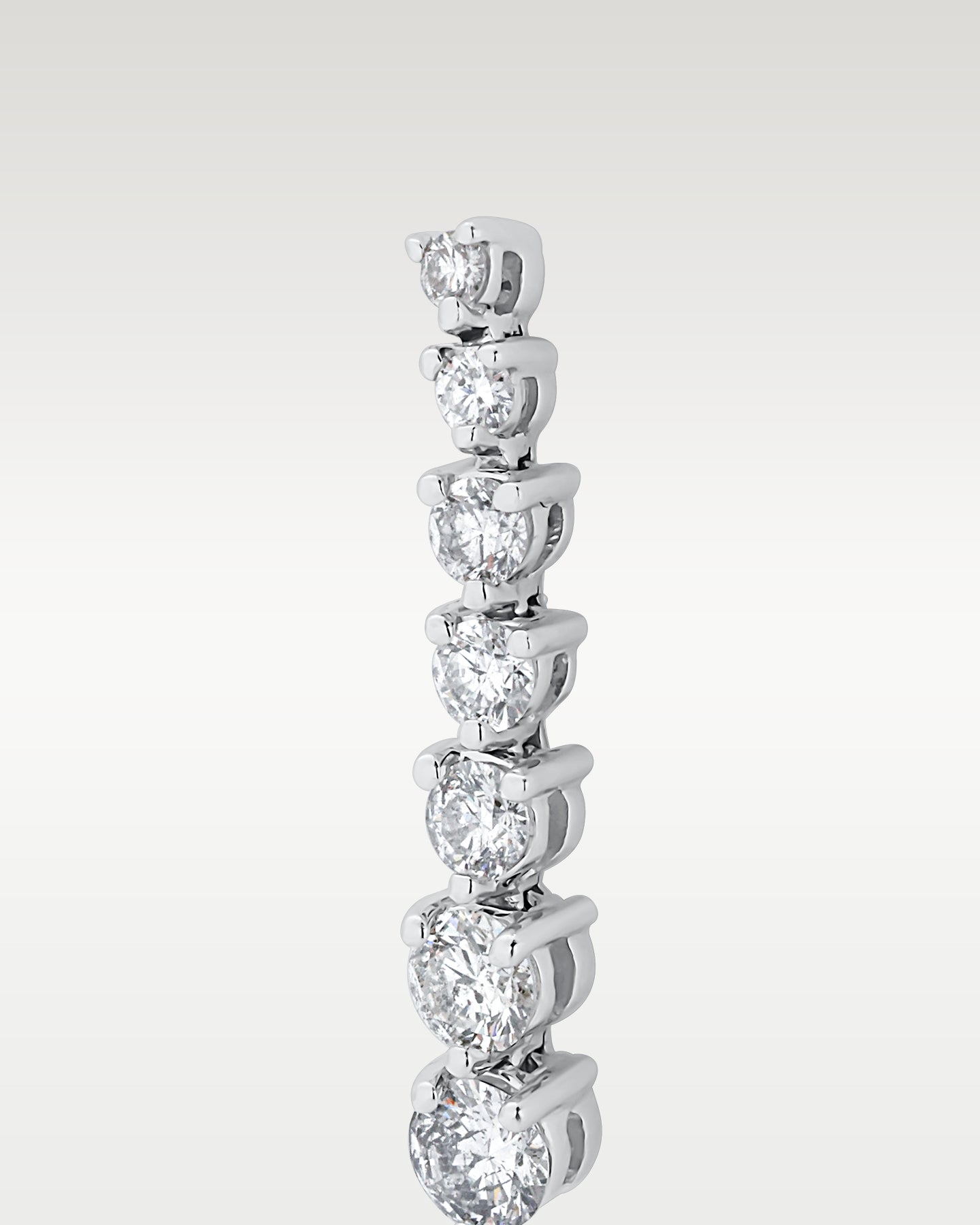 1.88ct Graduated Diamond Drop Earrings in 14K White Gold | Frisco, Texas Jewelry Store