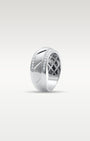 White Gold Diagonal Grooved Diamond Band | Noah's Fine Jewelry Frisco