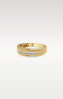 Yellow Gold Stepped Edge Mens Diamond Band | Noahs Fine Jewelry Frisco TX