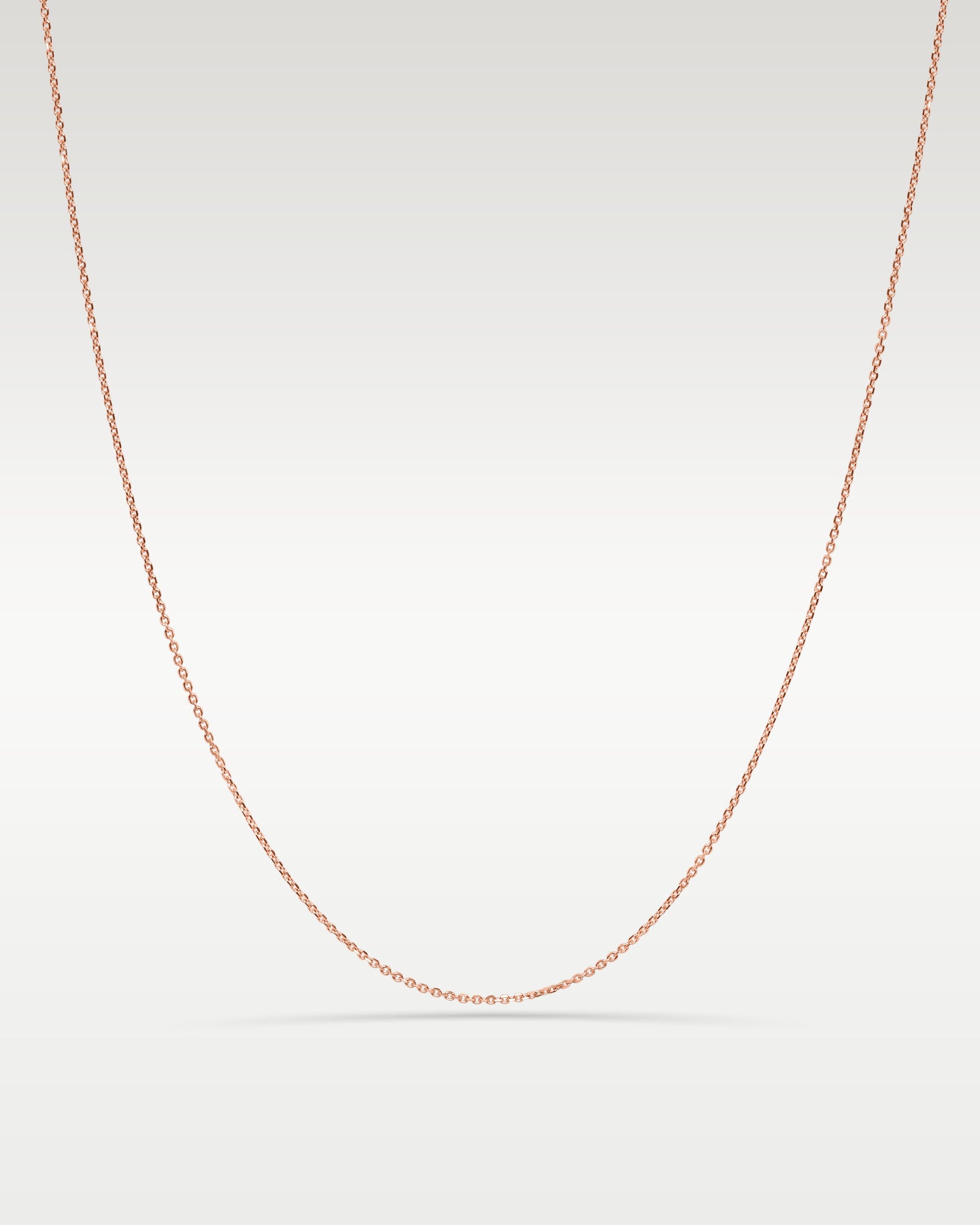14K Rose Gold Diamond-Cut Cable Chain