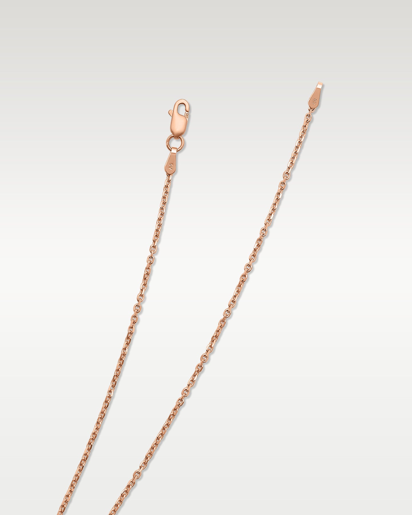 14K Rose Gold Diamond-Cut Cable Chain