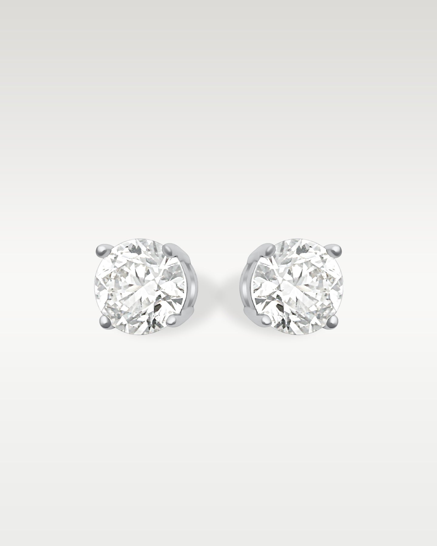 14K White Gold 1.80ct Diamond Stud Earrings