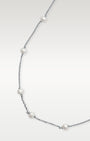 14K White Gold Pearl Station Necklace | Noah's Fine Jewelry Dallas, Texas