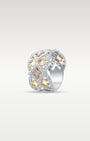 White and Yellow Gold Diamond Cluster Ring | Noah's Fine Jewelry Frisco