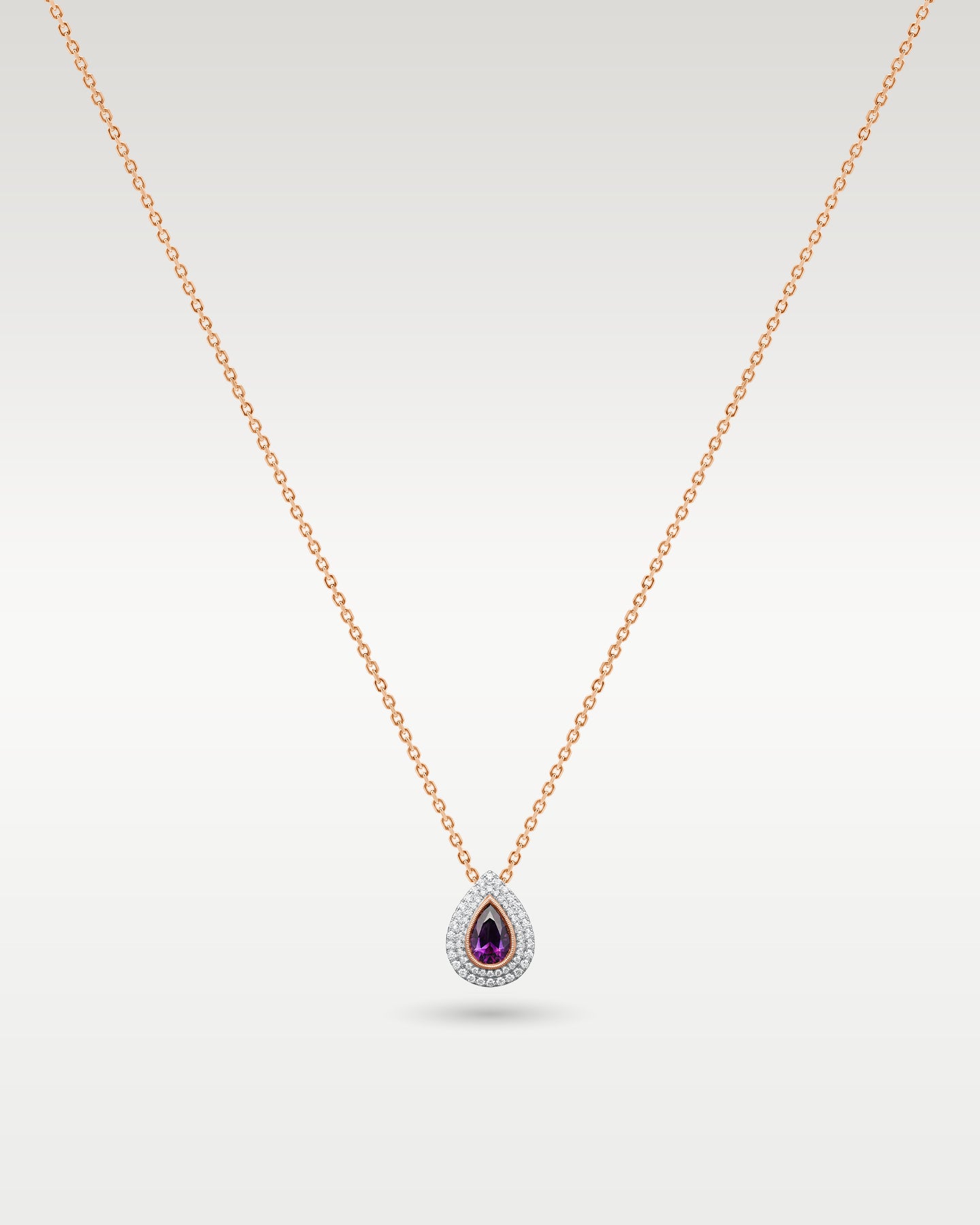 14k Rose Gold 1.06 CT Diamond Pendant | Jewelry Store Frisco, Texas