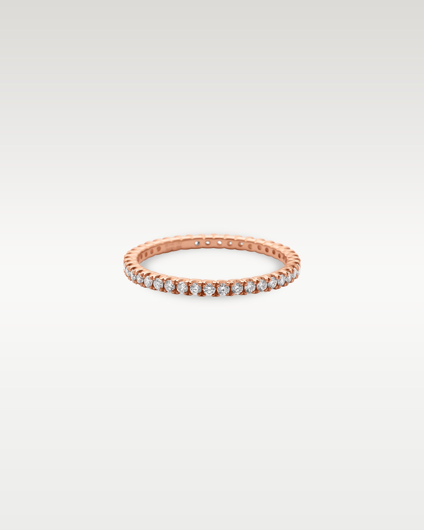 14k Rose Gold Diamond Eternity Band | Noah's Fine Jewelry Frisco, TX