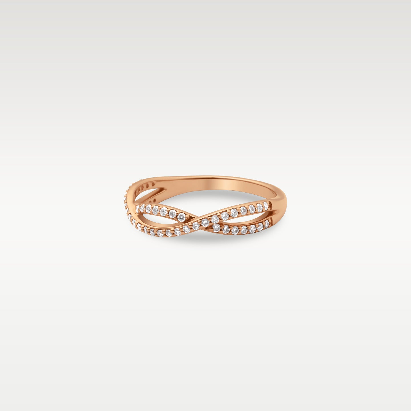 14k Rose Gold Estenza Infinity Band | Noah's Fine Jewelry Frisco, TX