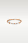 14k Rose Gold Nine Stone Baguette Diamond Band | Noah's Fine Jewelry DFW, Texas