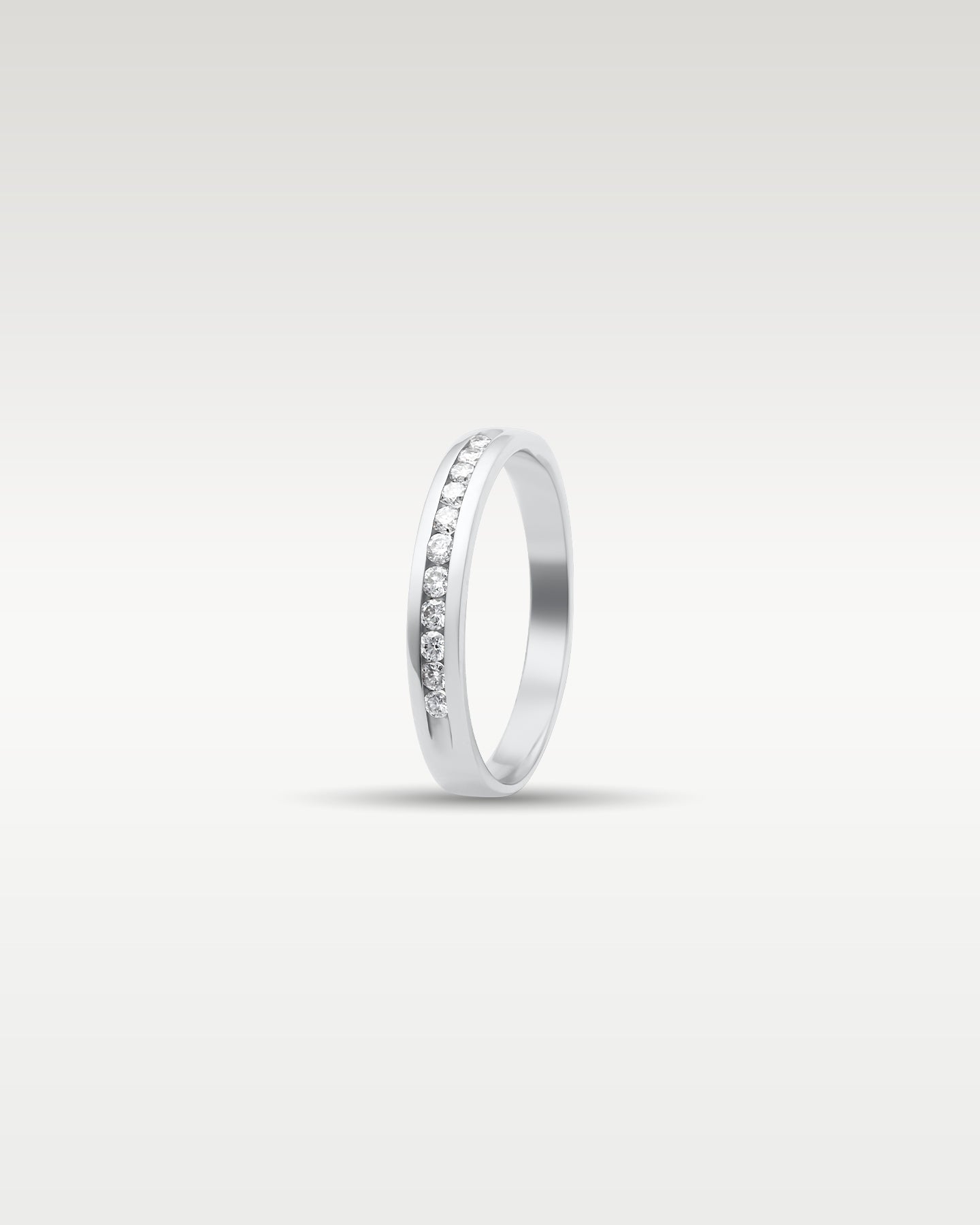 White Gold Channel-Set Diamond Estate Band | Noah's Fine Jewelry DFW, Texas