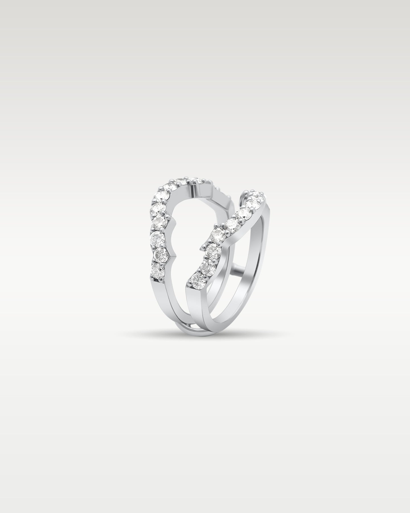 White Gold Diamond Ring Guard | Noah's Fine Jewelry Frisco, Texas
