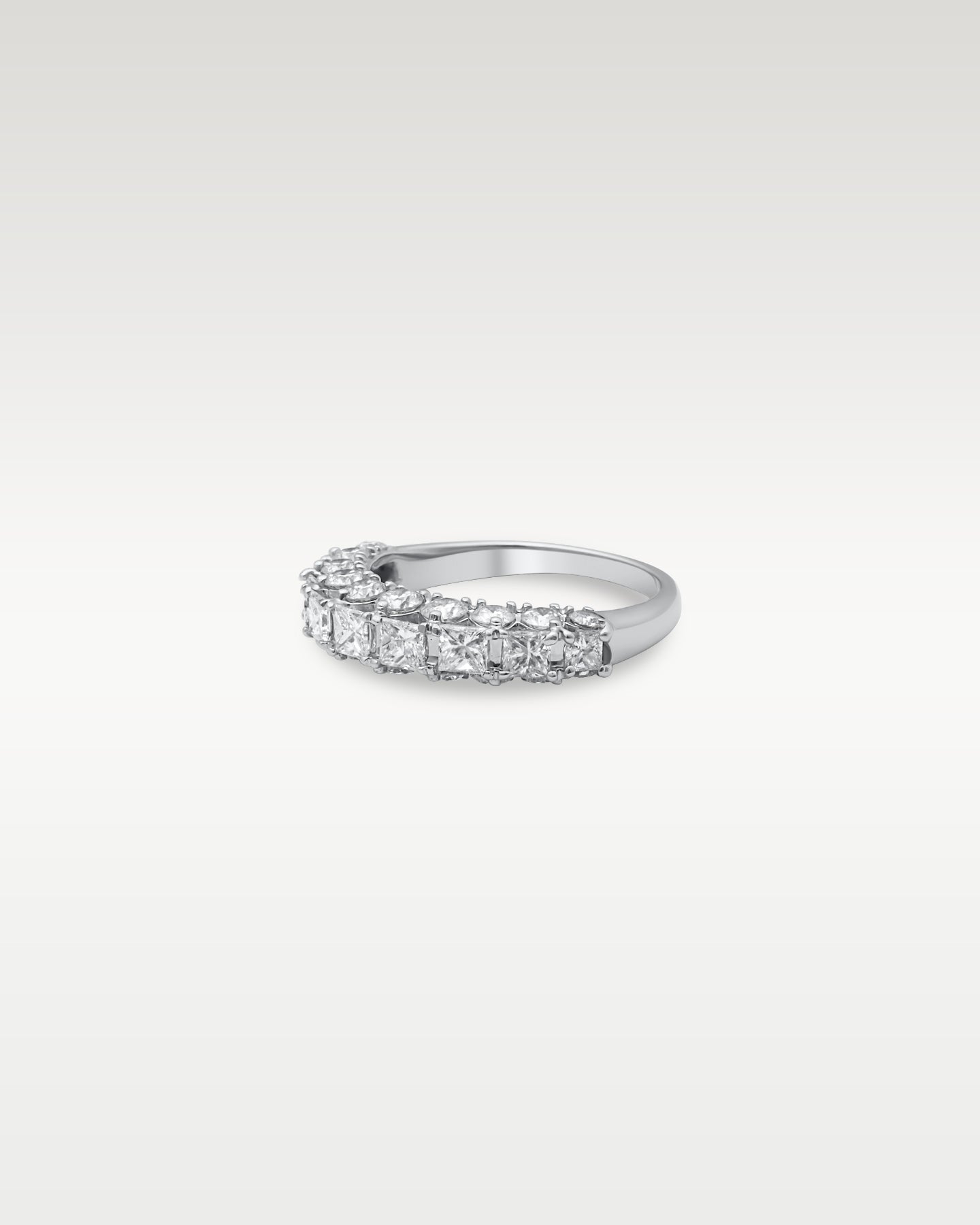 14k White Gold Dual Cut Diamond Ring | Noah's Fine Jewelry Frisco TX