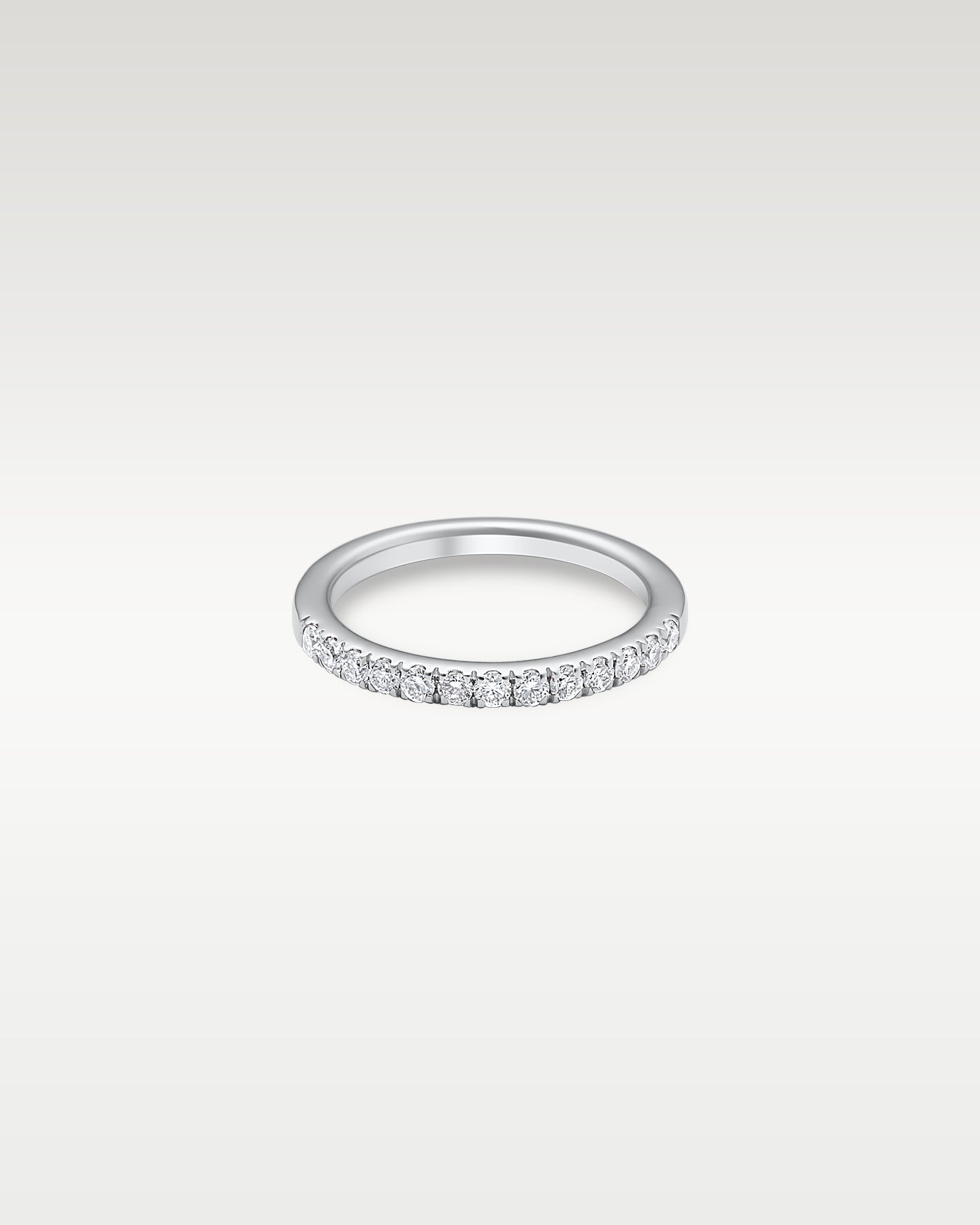 14k White Gold Estenza Diamond Wedding Band | Noah's Fine Jewelry DFW, Texas
