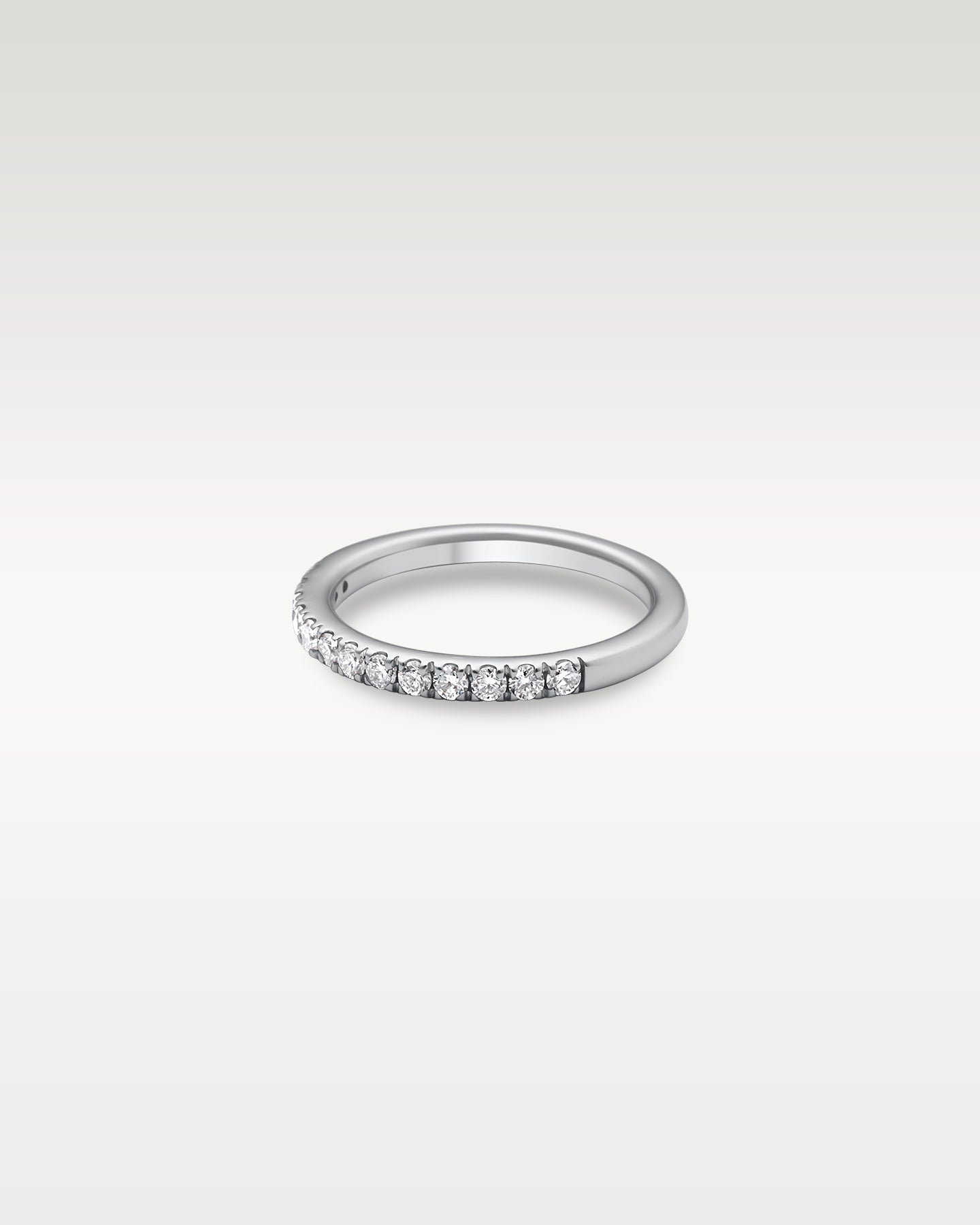 14k White Gold Estenza Diamond Wedding Band | Noah's Fine Jewelry DFW, Texas