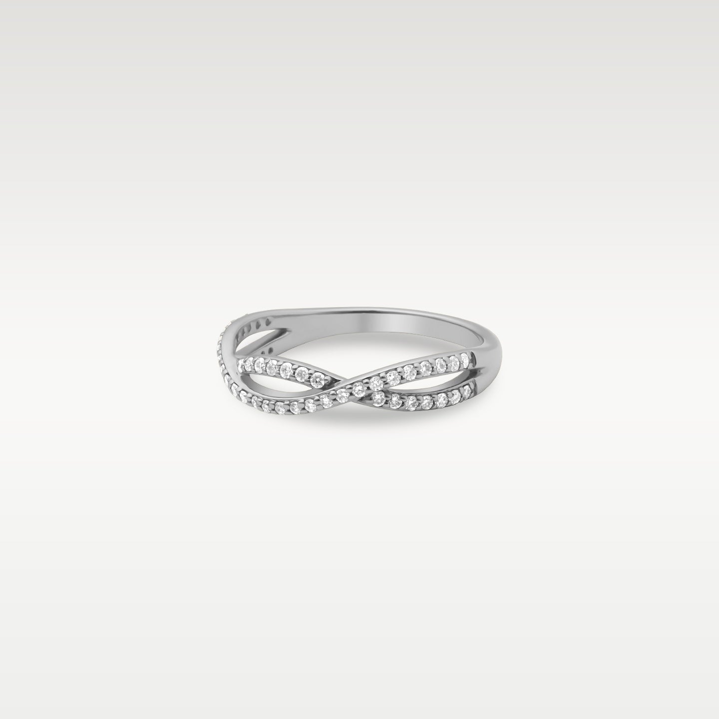 14k White Gold Estenza Infinity Band | Noah's Fine Jewelry Dallas, TX