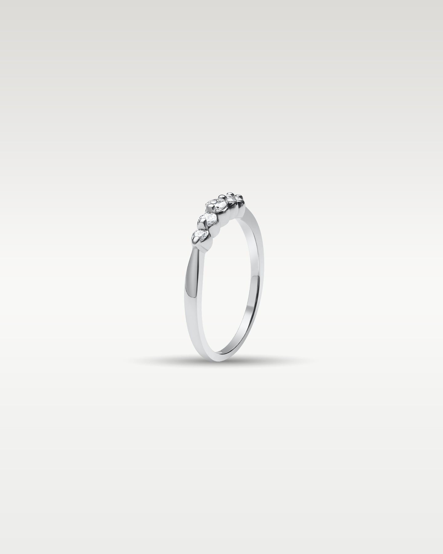 White Gold Five Bubble Diamond Band | Noah's Fine Jewelry Frisco TX