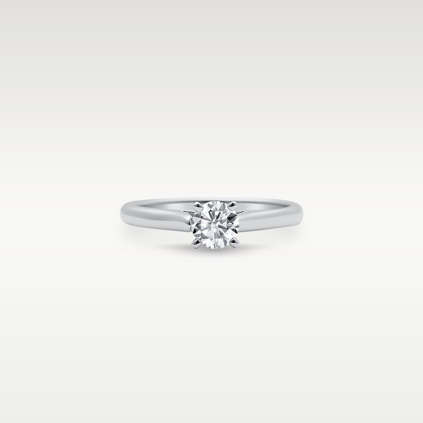 14k White Gold Diamond Solitaire Ring | Noah's Fine Jewelry DFW, Texas