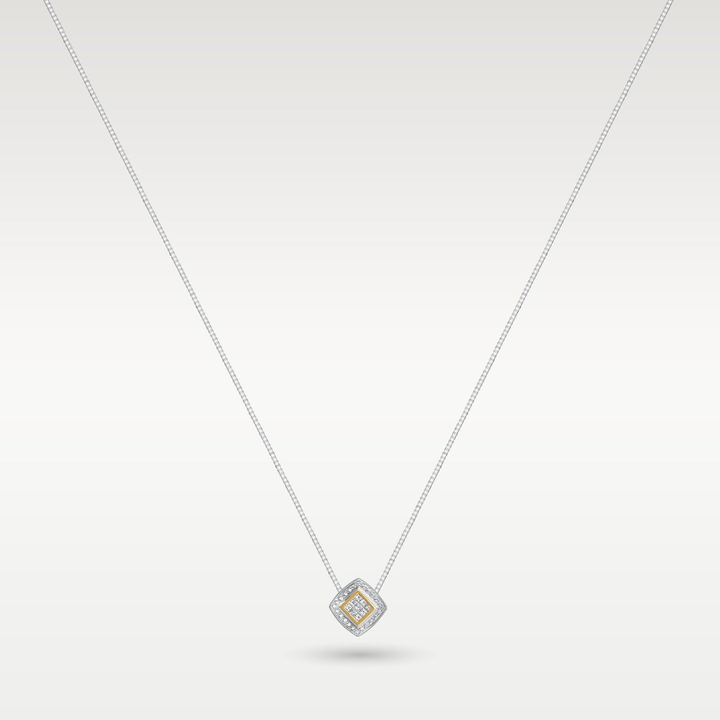 14k White & Yellow Gold 0.75ct Diamond Pendant | Frisco, Texas Jewelry Store