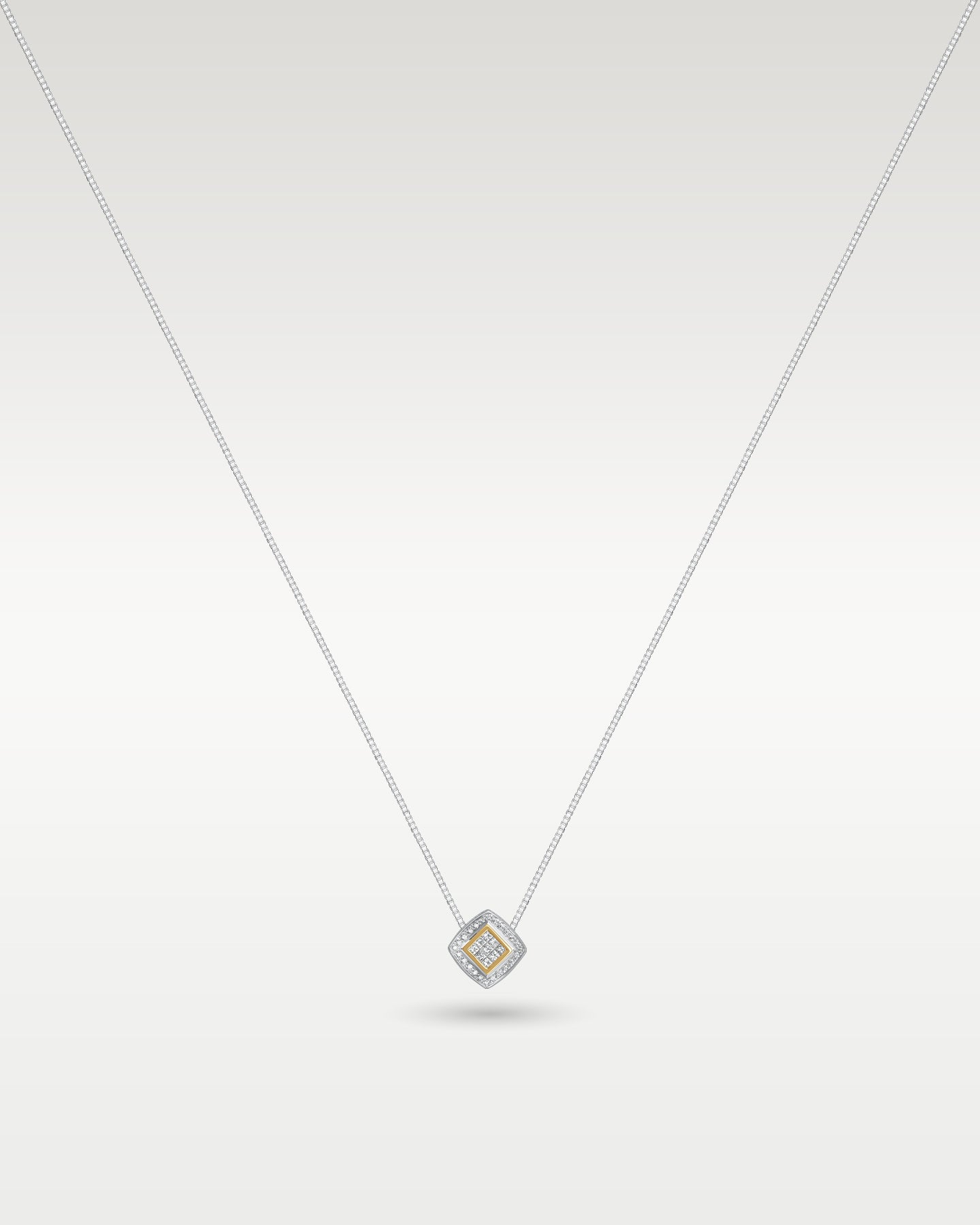 14k White & Yellow Gold 0.75ct Diamond Pendant | Frisco, Texas Jewelry Store