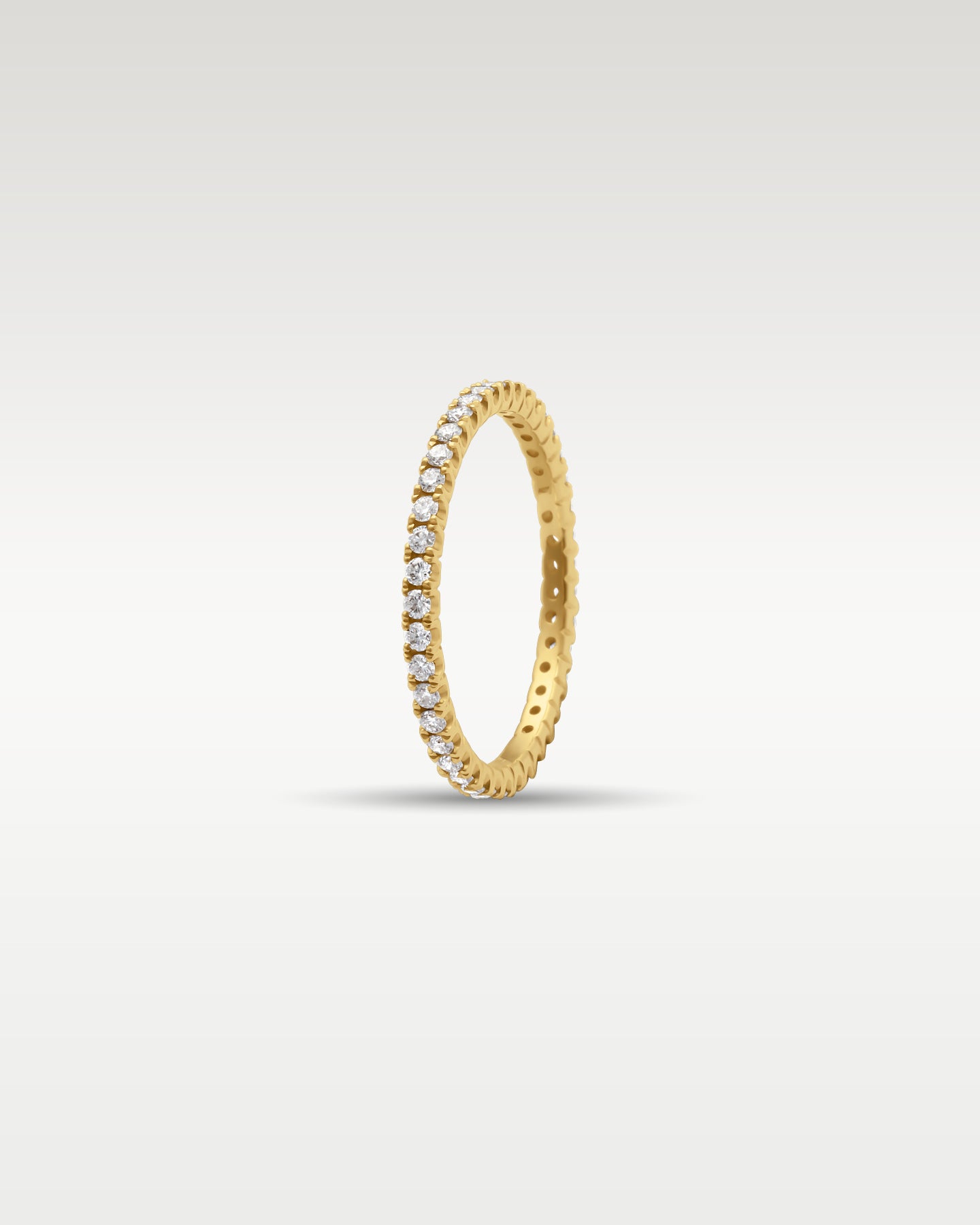 14k Yellow Gold Diamond Eternity Band | Noah's Fine Jewelry Frisco Texas