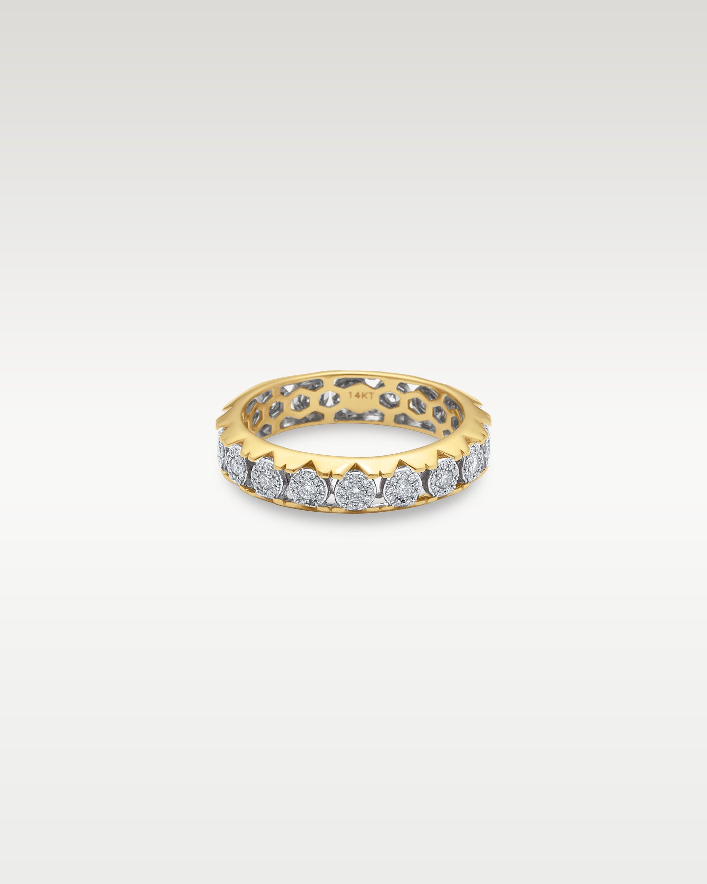 14k Yellow Gold Diamond Eternity Ring | Noah's Fine Jewelry Frisco