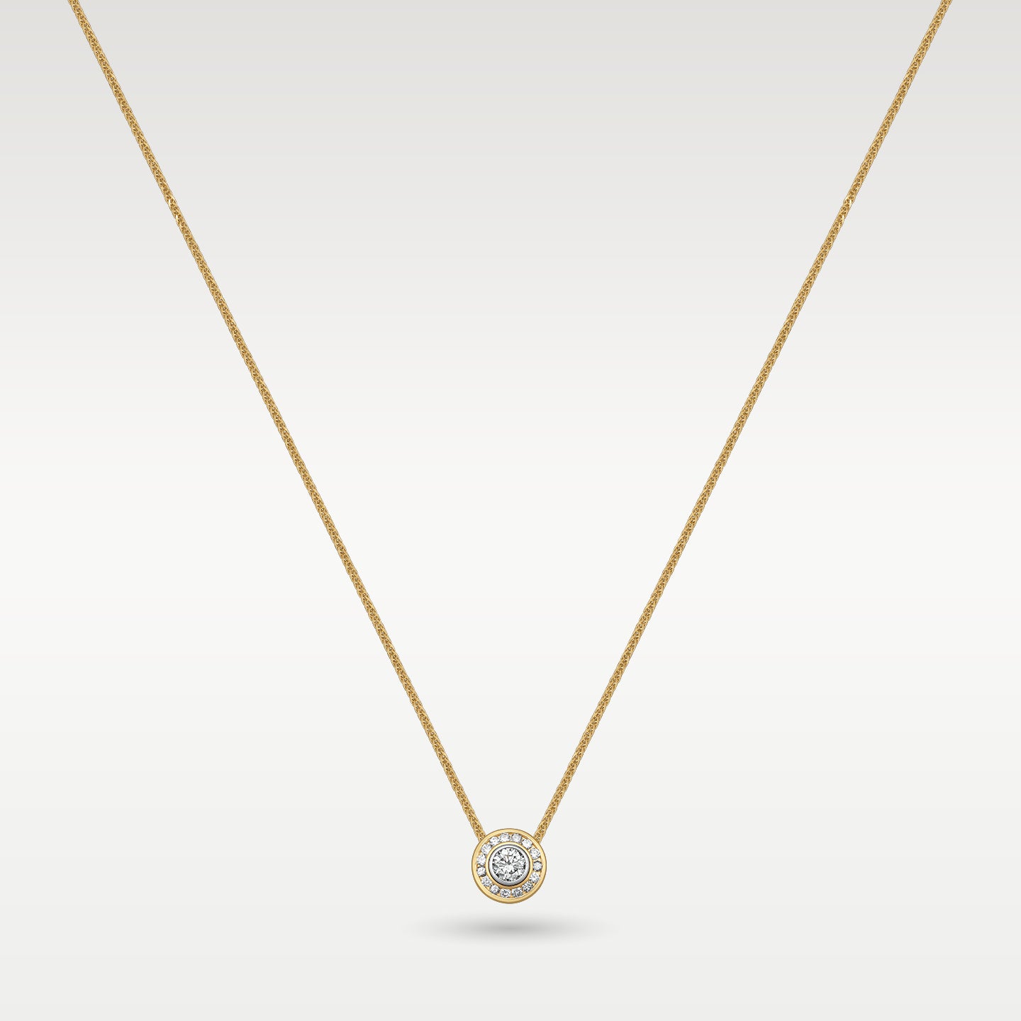 14k Yellow Gold Diamond Pendant | Frisco, Texas Jewelry Store