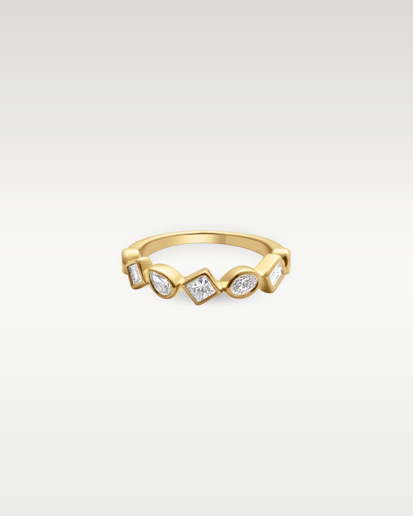 14k Yellow Gold Multi Shape Diamond Ring | Noah's Fine Jewelry Frisco Texas