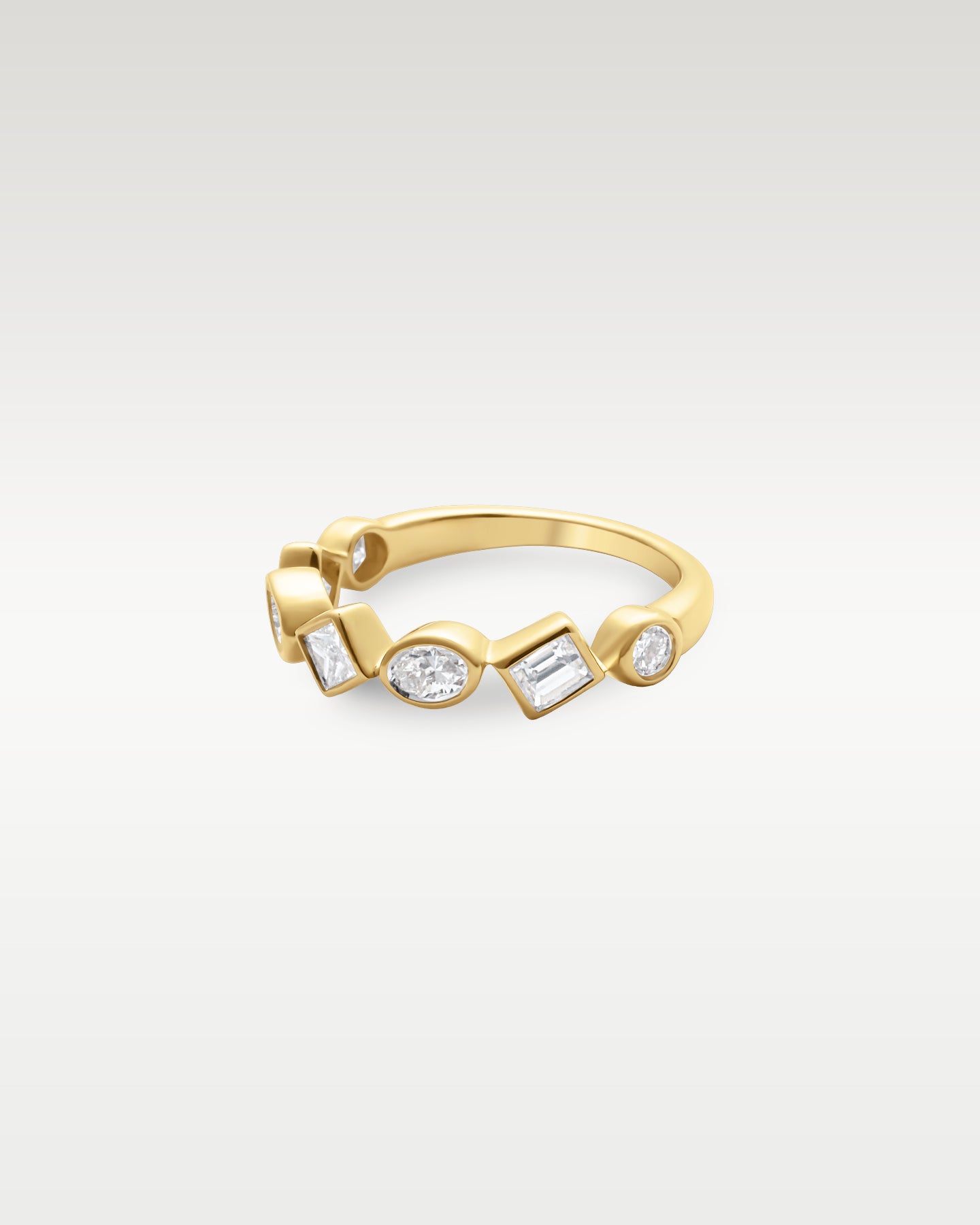 14k Yellow Gold Multi Shape Diamond Ring | Noah's Fine Jewelry Frisco Texas