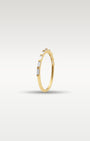 14k Yellow Gold Nine Stone Baguette Diamond Band | Noah's Fine Jewelry Frisco, Texas