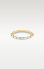 14k Yellow Gold Nine Stone Baguette Diamond Band | Noah's Fine Jewelry Frisco, Texas