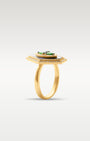 14k Yellow Gold Tsavorite & Diamond Ring | Noah's Fine Jewelry Dallas, Texas