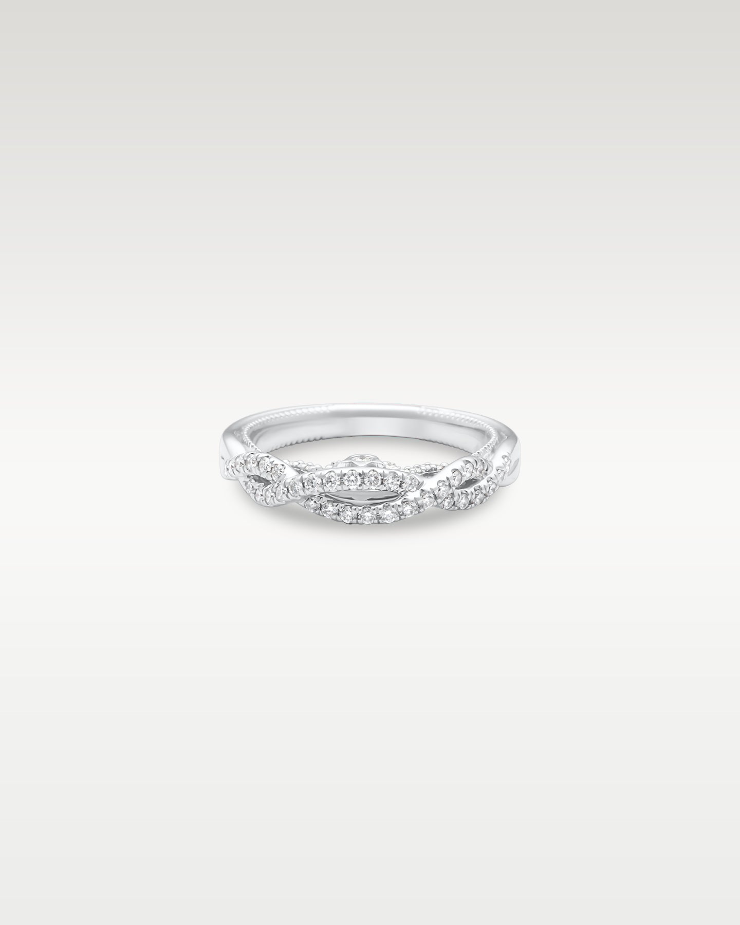 18k White Gold Verragio Twist Diamond Ring | Noah's Fine Jewelry DFW, Texas