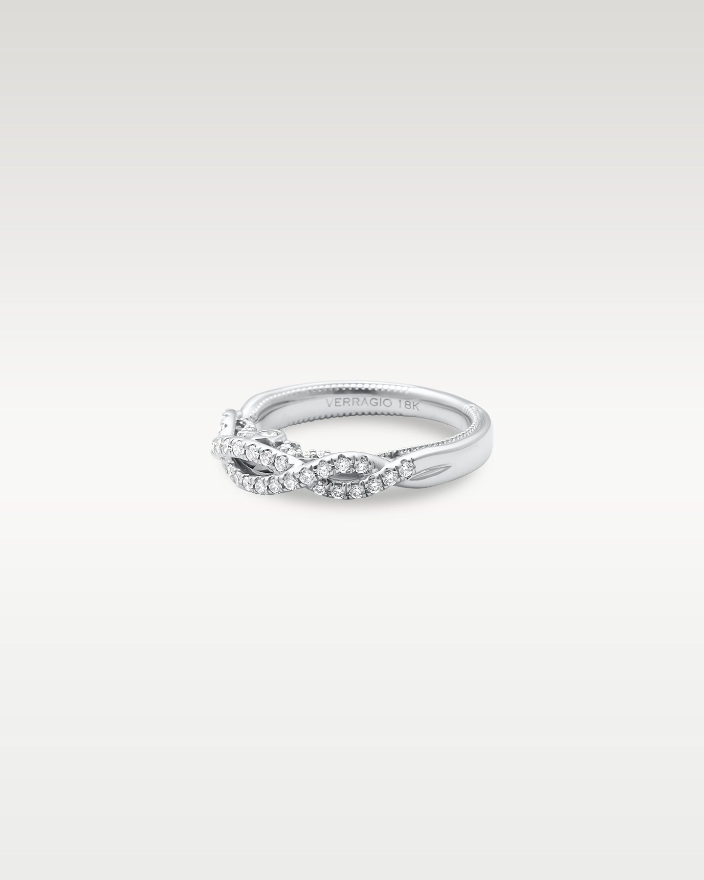 18k White Gold Verragio Twist Diamond Ring | Noah's Fine Jewelry DFW, Texas