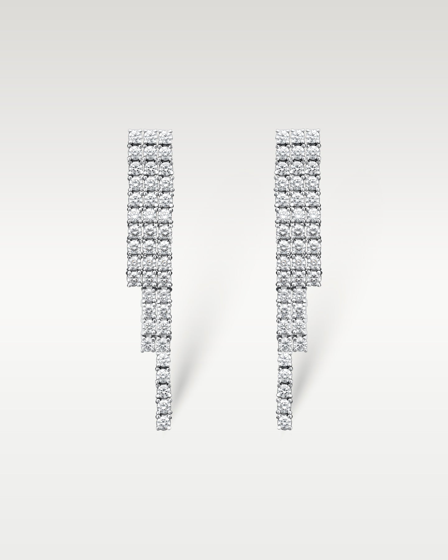 2.70ct Diamond Drop Earrings in 14K White Gold | Frisco, Texas Jewelry Store