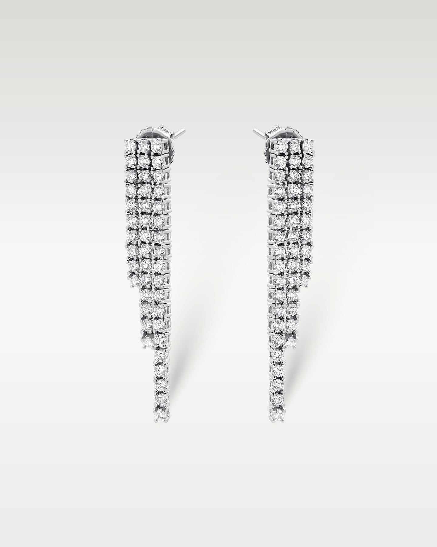 2.70ct Diamond Drop Earrings in 14K White Gold | Frisco, Texas Jewelry Store