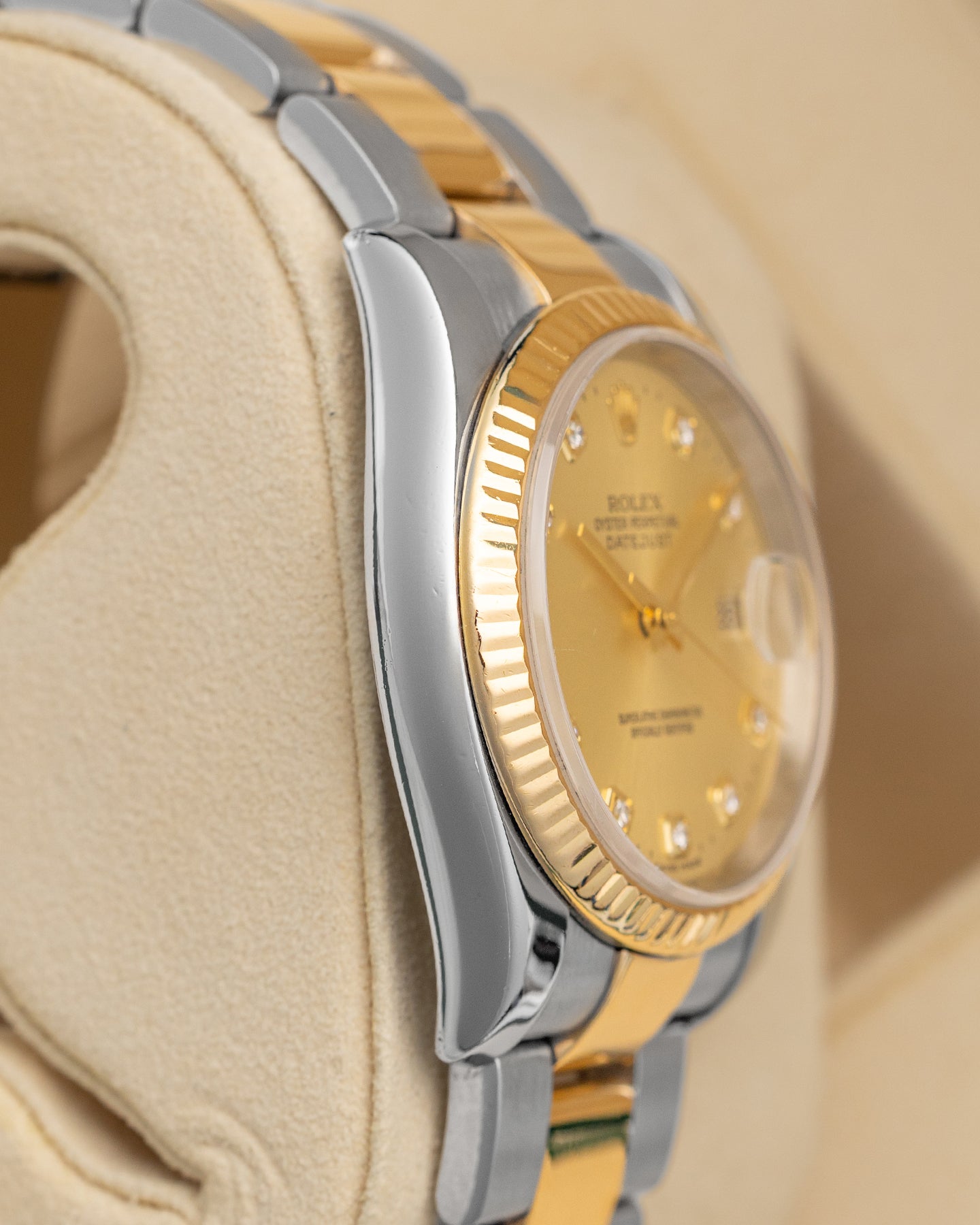36MM Rolex Datejust Champagne Diamond 116233 | Noah's Fine Watches