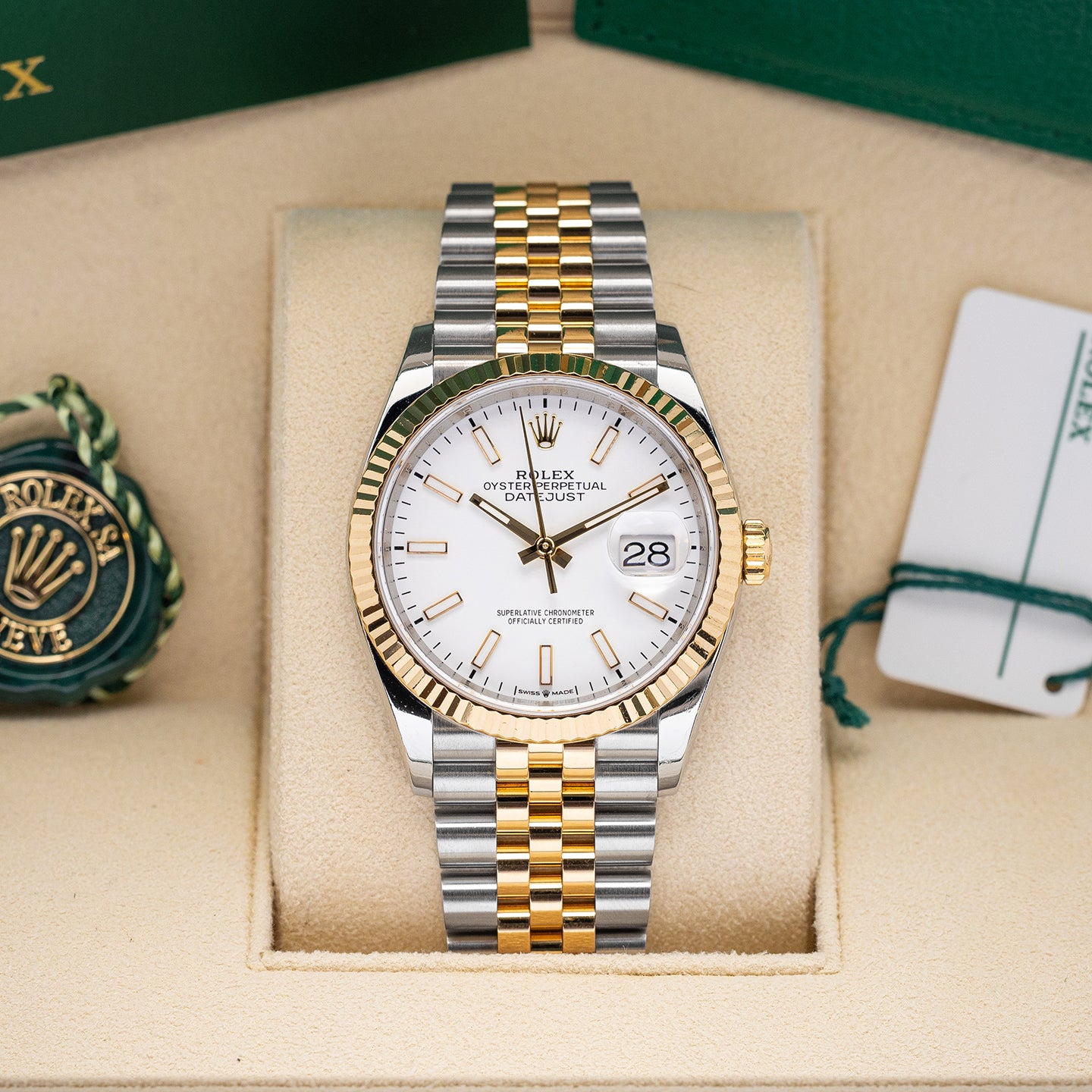 Yellow Rolesor Rolex Datejust 126333 Watch | Noah's Fine Watches and Jewelry Dallas