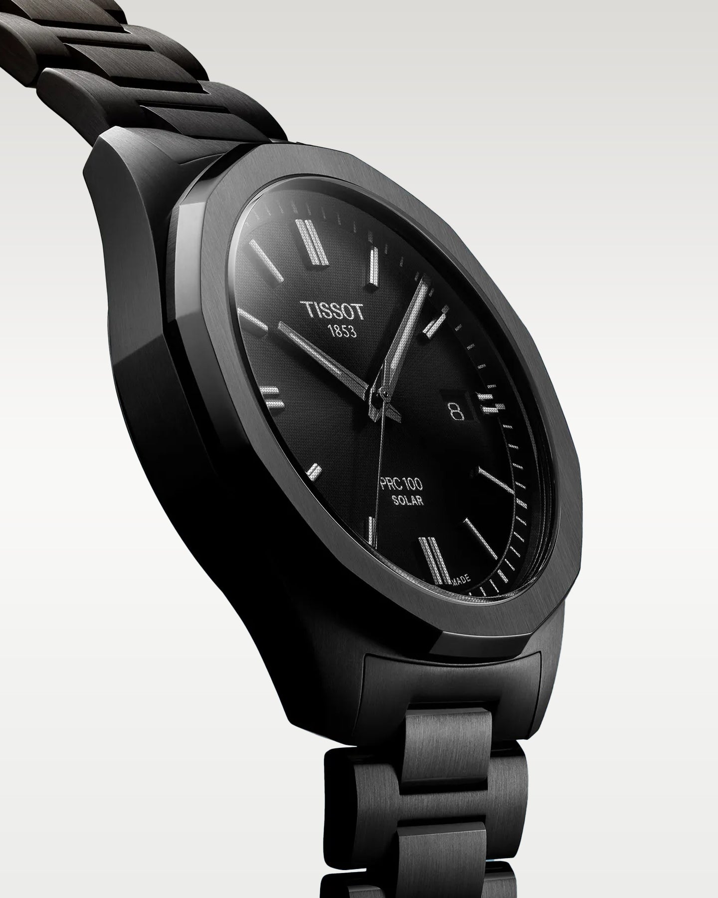 Black PVD Coated Tissot PRC 100 Solar T151.422.33.051.00 | Noah's Fine Watches
